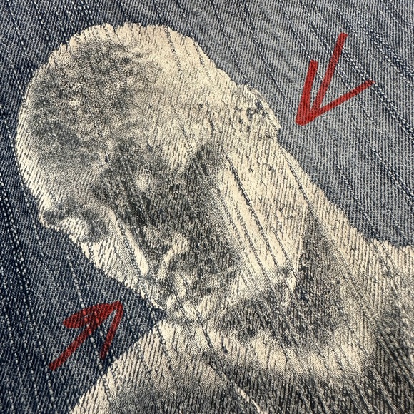 VIntage Makaveli Jeans Men’s 2pac Blue Denim Jean Shorts Size 38 - Picture 8 of 16